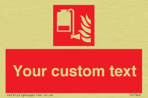 FZ7342: Custom Fire Portable foam applicator unit