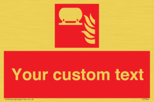 FZ7344: Custom Fire Fixed extinguisher installation