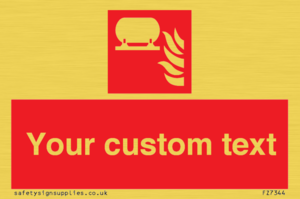 FZ7344: Custom Fire Fixed extinguisher installation