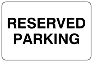 IA5477: Reserved parking