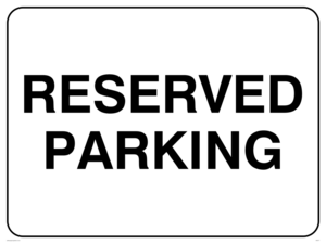 IA5477: Reserved parking