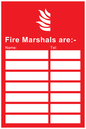 IF5646: Fire Marshals information Sign