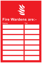 IF5647: Fire Wardens information Sign