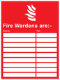 IF5647: Fire Wardens information Sign