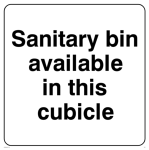 IH5821 do not use: Sanitary bin available in this cubicle