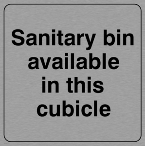 IH5821 do not use: Sanitary bin available in this cubicle