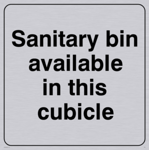 IH5821 do not use: Sanitary bin available in this cubicle