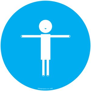 IH6065: 2m child friendly symbol - Blue