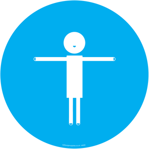 IH6065: 2m child friendly symbol - Blue