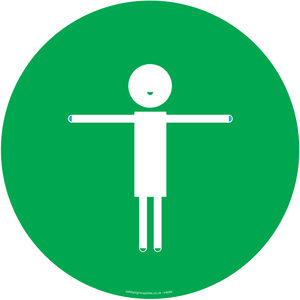 IH6066: 2m Child friendly symbol - green