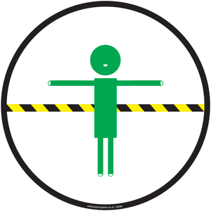 IH6068: 2m think safe space symbol