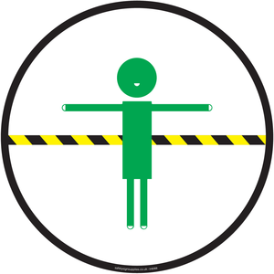 IH6068: 2m think safe space symbol