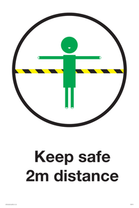 IH6070: Keep safe 2m distance