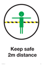 IH6070: Keep safe 2m distance