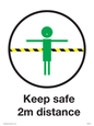 IH6070: Keep safe 2m distance