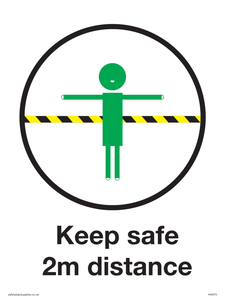 IH6070: Keep safe 2m distance