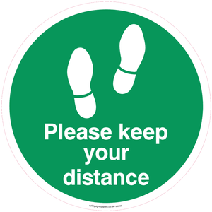 IH6109: Please keep your distance - Green/white
