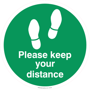 IH6109: Please keep your distance - Green/white