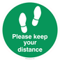 IH6109: Please keep your distance - Green/white
