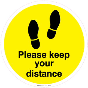 IH6110: Please keep your distance - Yellow/Black