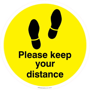 IH6110: Please keep your distance - Yellow/Black