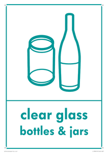 IJ13829: Recycling - clear glass bottles and jars