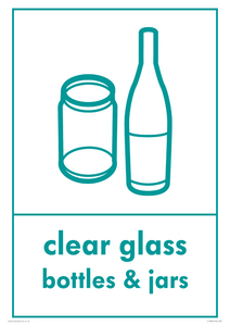 IJ13829: Recycling - clear glass bottles and jars