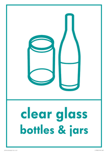 IJ13829: Recycling - clear glass bottles and jars