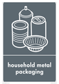 IJ13990: Recycling - household metal packaging with foil
