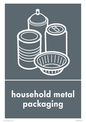 IJ13990: Recycling - household metal packaging with foil