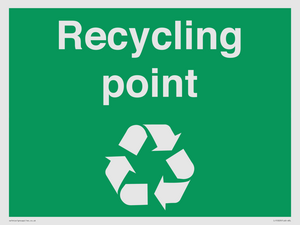 Sign Recycle Point IJ15323: Recycling point – Viking Signs