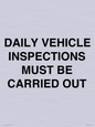 IM7265: DAILY VEHICLE INSPECTIONS MUST BE CARRIED