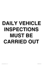 IM7265: DAILY VEHICLE INSPECTIONS MUST BE CARRIED