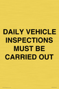 IM7265: DAILY VEHICLE INSPECTIONS MUST BE CARRIED
