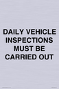 IM7265: DAILY VEHICLE INSPECTIONS MUST BE CARRIED
