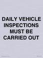 IM7265: DAILY VEHICLE INSPECTIONS MUST BE CARRIED