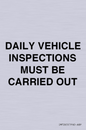 IM7265: DAILY VEHICLE INSPECTIONS MUST BE CARRIED