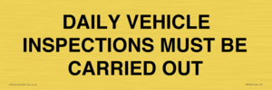 IM7265: DAILY VEHICLE INSPECTIONS MUST BE CARRIED