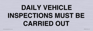 IM7265: DAILY VEHICLE INSPECTIONS MUST BE CARRIED