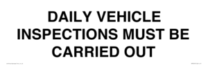 IM7265: DAILY VEHICLE INSPECTIONS MUST BE CARRIED