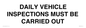 IM7265: DAILY VEHICLE INSPECTIONS MUST BE CARRIED