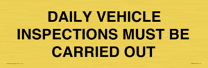 IM7265: DAILY VEHICLE INSPECTIONS MUST BE CARRIED