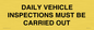 IM7265: DAILY VEHICLE INSPECTIONS MUST BE CARRIED