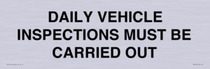IM7265: DAILY VEHICLE INSPECTIONS MUST BE CARRIED