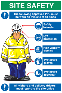 IP5548: PPE sign with graphic