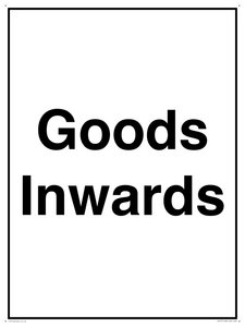 IR577: goods inwards