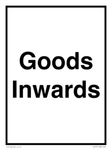IR577: goods inwards