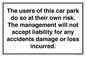 IR578: Carpark liability disclaimer