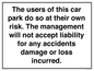 IR578: Carpark liability disclaimer