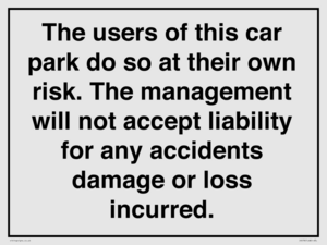 IR578: Carpark liability disclaimer